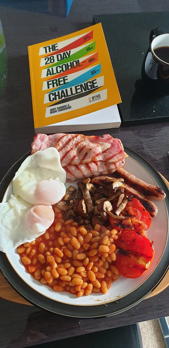 The irony of my breakfast/book combo wasn't lost on me.