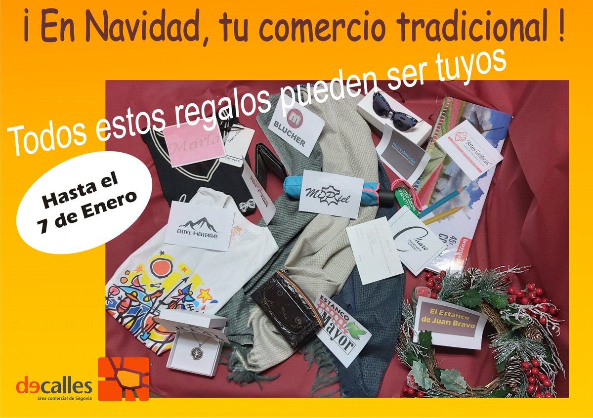 ¡ EN NAVIDAD, TU COMERCIO TRADICIONAL !
Todos estos regalos pueden ser tuyos
Al realizar tus compras solicita la tarjeta y entra en sorteo de todos estos regalos hasta el 7 de enero.