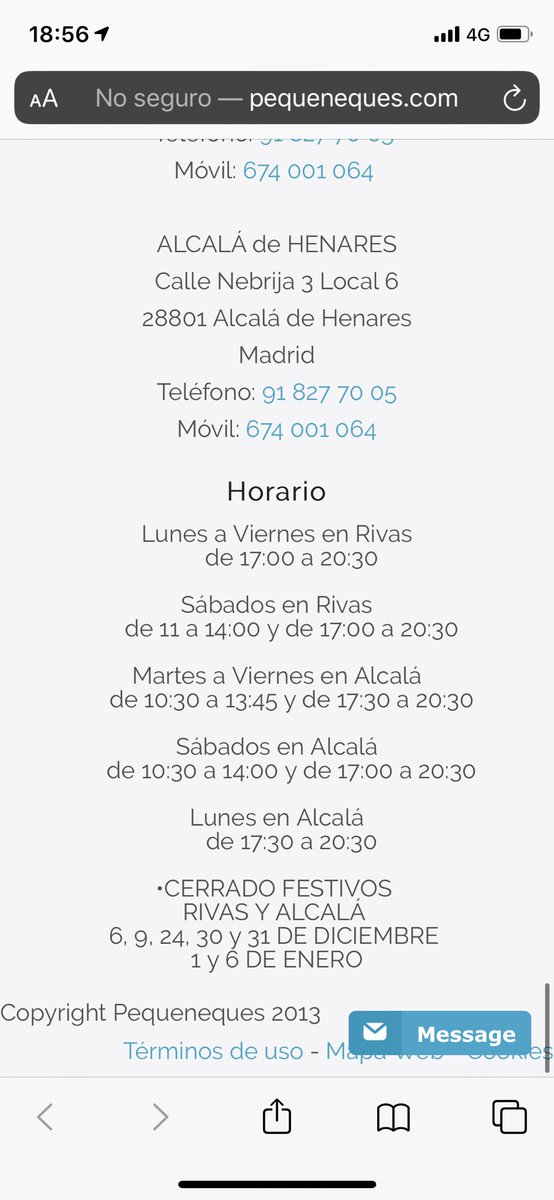 Pequeneques's tweet photo. @Isa29915 Hola!! Aquí tienes una captura de la web de pequeneques. https://t.co/vBE6mfDBUP