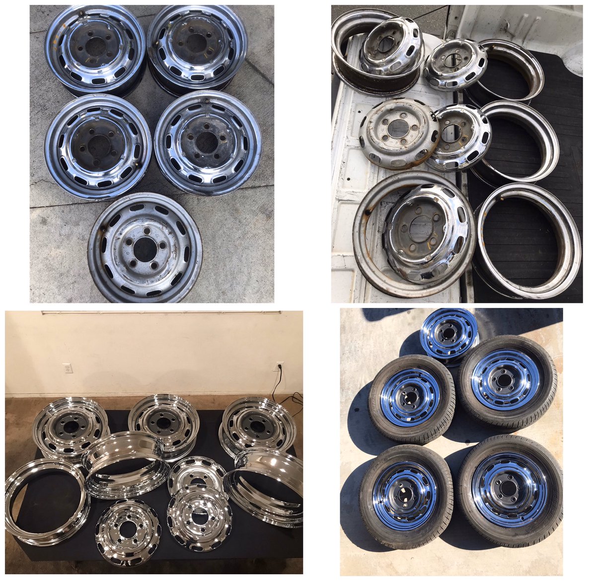 BumperAndWheel's tweet photo. For better quality, This is the right way to do it! We also specialize in European car parts chrome restoration #porshe #wheels #porshewheels #car #chrome #custom #tires #exoticcars #vintagecar #luxurycars #ferrari #rr #lambo #rollsroyce #classiccars #automotive https://t.co/Micj2wV0VV