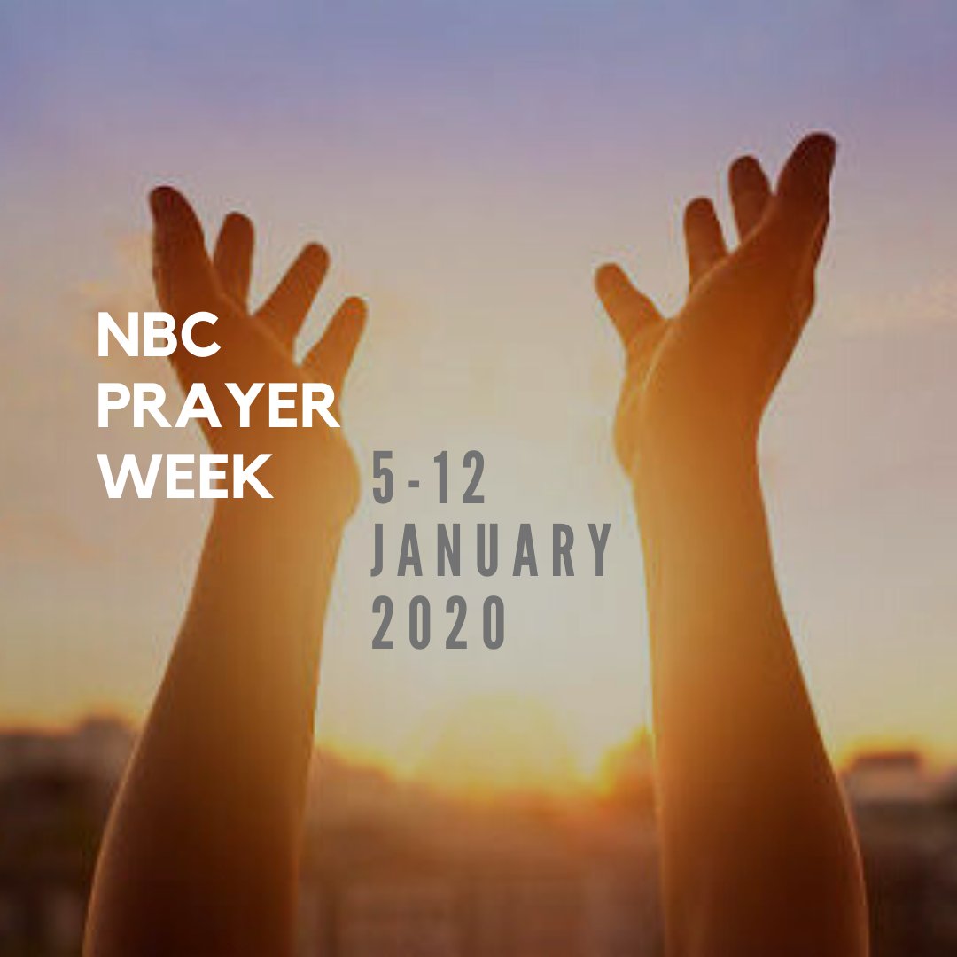 nbctweets's tweet photo. First week of the year we plan to soak each area of church life in prayer. Three meetings every day. #Pray #Praysomething #Justpray https://t.co/G4IUGY6A5j