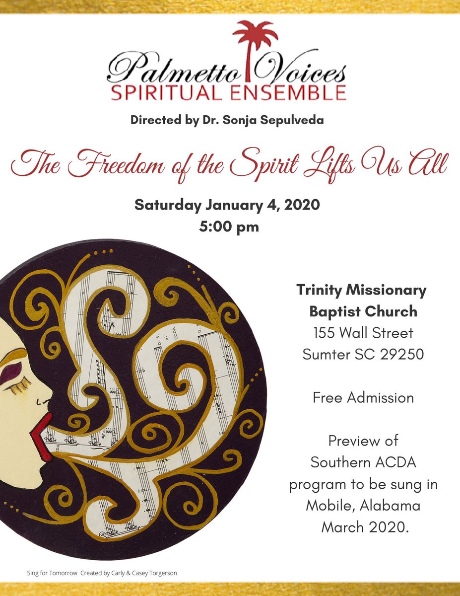 We’ll be performing in Sumter, SC this Saturday!