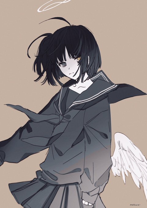 「黒のスカート 天使の輪」のTwitter画像/イラスト(古い順)
