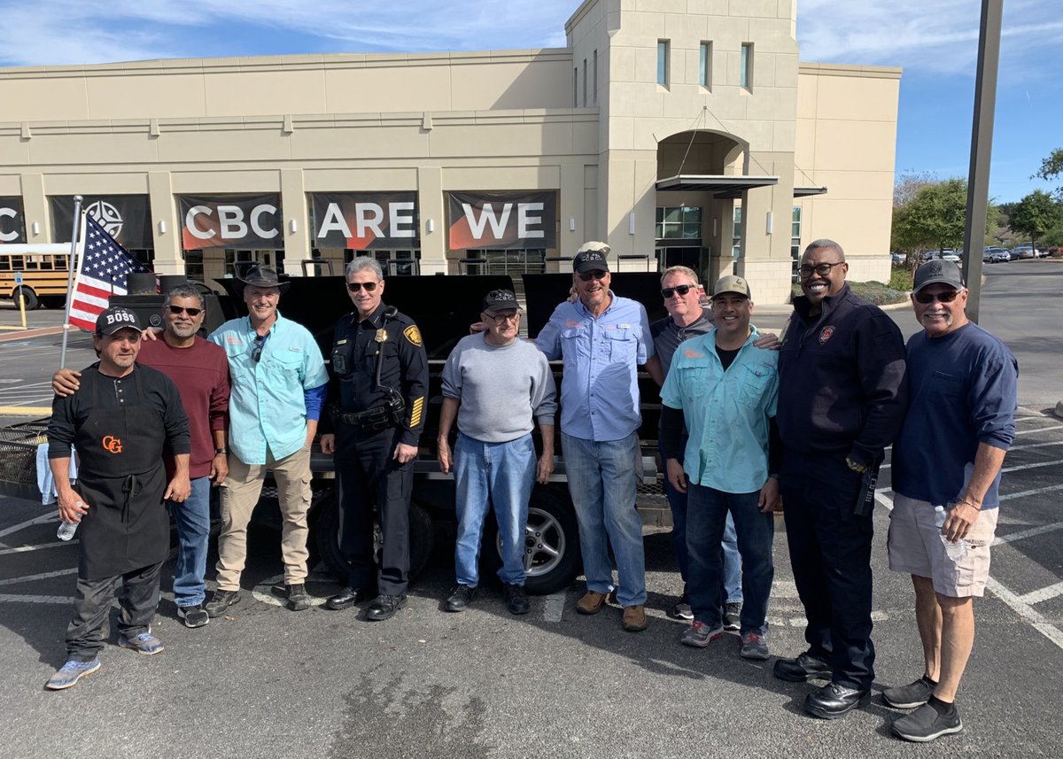 Thankful for Community Bible Church hosting SAPD and SAFD for lunch with freshmen athletes from Regan High School!