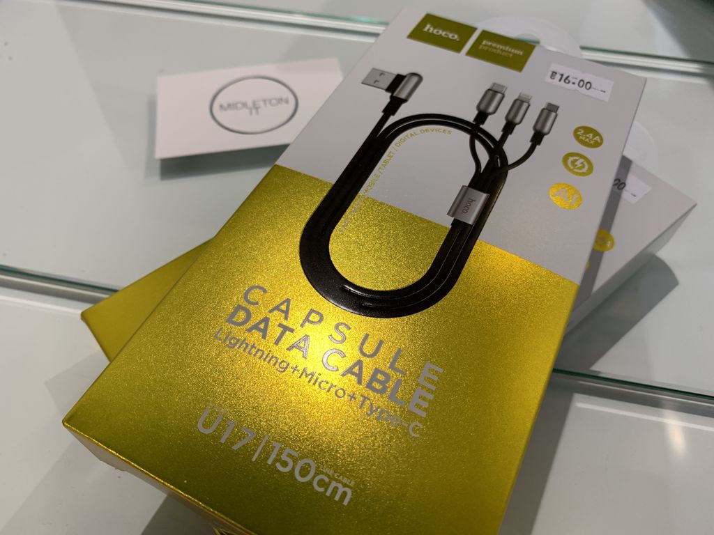 Midleton_IT's tweet image. ⚡️ 3in1 Charging cables!⚡️

Pop into us in Market Green and pick yourself up one of our amazing 3in1 cables!
Capable of charging all major brands of phones! Perfect for a household with a ton of gadgets!

➡️ MidletonIT.ie ⬅️