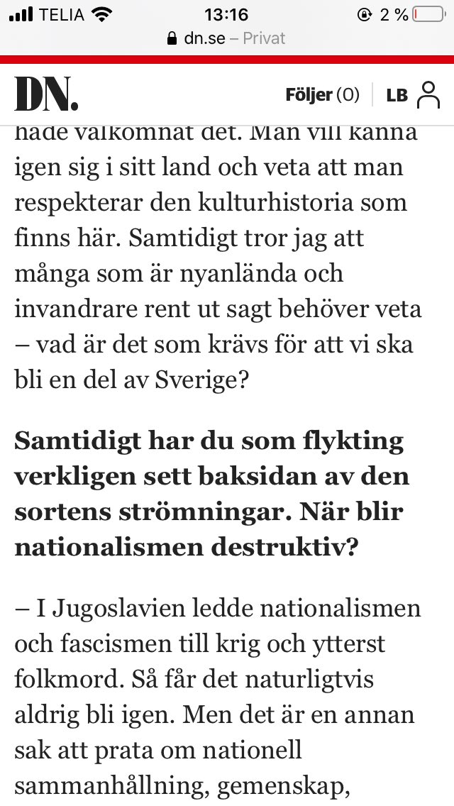 LinneaBruno's tweet photo. Bra frågor och belysande som vanligt av @ErikssonOrd i DN. Oroande svar. #rättsosäkerhet #hemlöshet #suicid mer #repression #kulturkrig och #utvisningar till världens farligaste land är inte ordning o reda. #nationalism är enbart destruktivt. #svpol #TAN https://t.co/Gt3uzNK9Jo