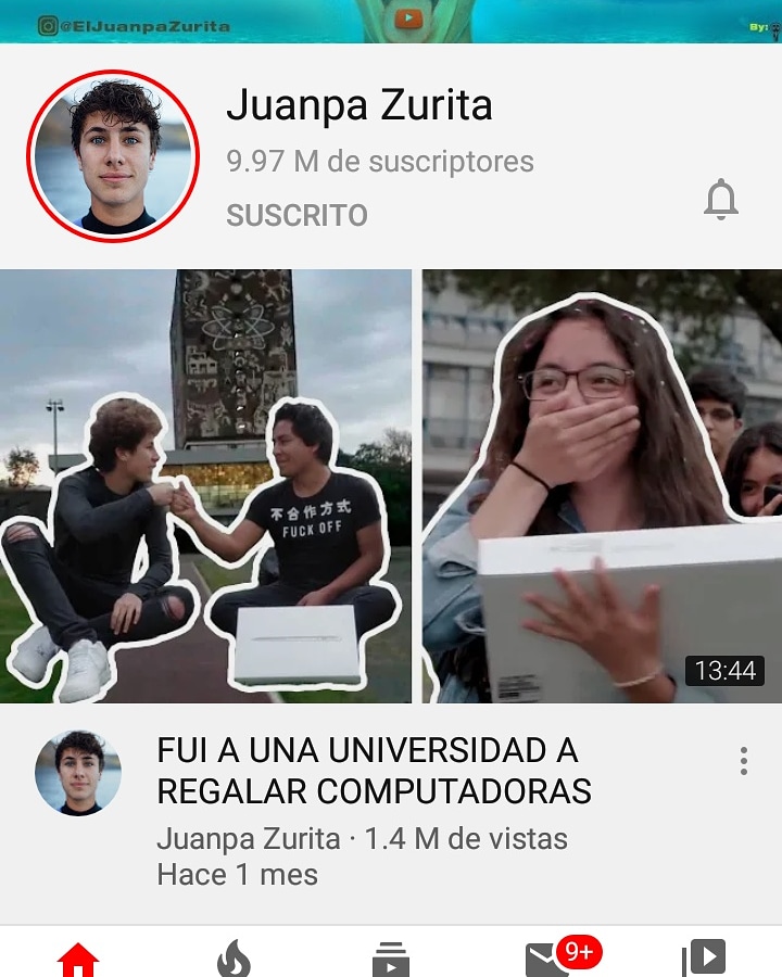 MariaMe53984193's tweet photo. @ElJuanpaZurita @ElJuanpaZurita 

Siganloooooo!!!!!!!!!! Ya falta poco para 10millones que locura!!!!! https://t.co/ZZIGLyqx3P