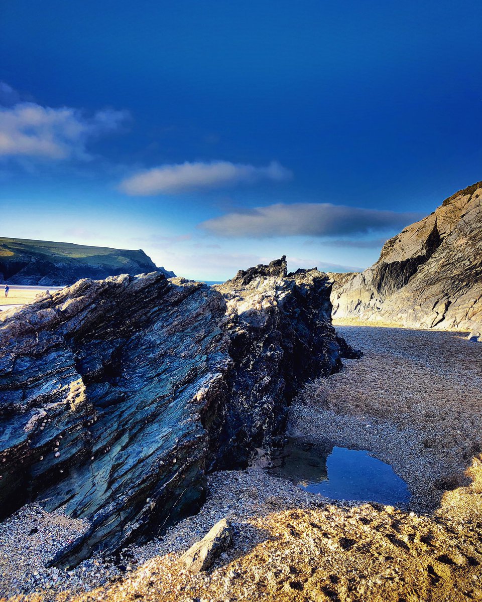 Winter Polly. #Cornwall #beach #HappyMonday #bluesky #coast