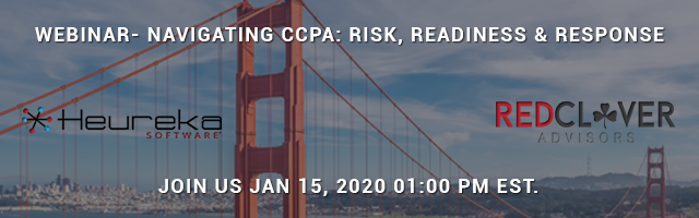 Join us January 15, 2020 at 1:00pm est for: Navigating CCPA: Risk, Readiness &amp; Response  zurl.co/7r3n