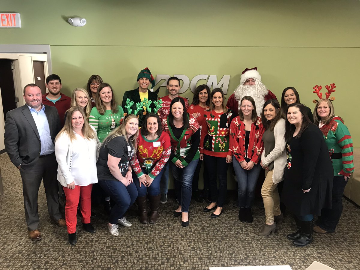 pdcmins's tweet photo. Not only did Rudolph stop by the office last week, but Santa and Buddy the Elf did too! We are so grateful for employees, clients, and supportive friends like all of you!#PDCMexperience https://t.co/lSF0IYQH1g