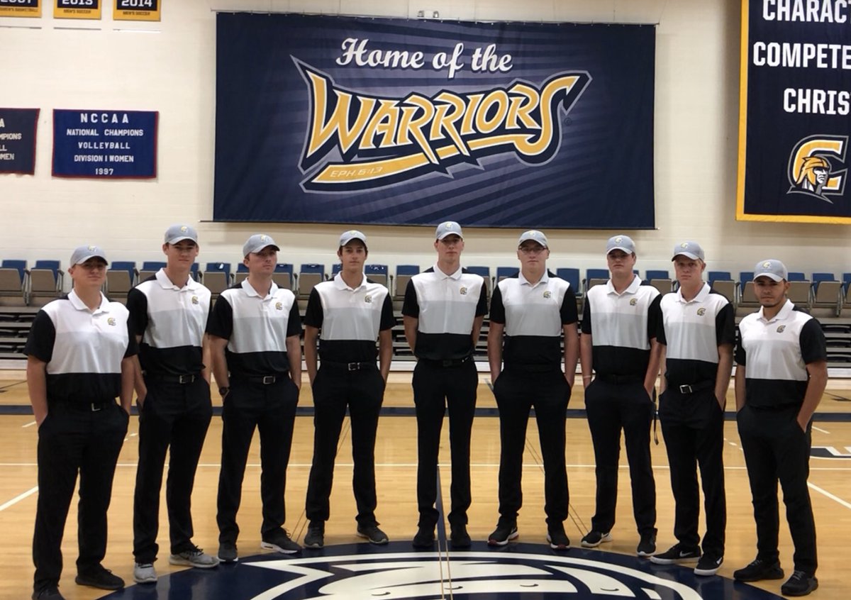 CorbanMGolf's tweet photo. The men's golf team turned in a solid performance in the classroom this fall semester.........  9 out of 9 men's golfers raised their cumulative g.p.a. this fall and 6 achieved a 3.75 or better!  A big thank you to advisor Dr. Bernard and all faculty! https://t.co/NIOrz757qf
