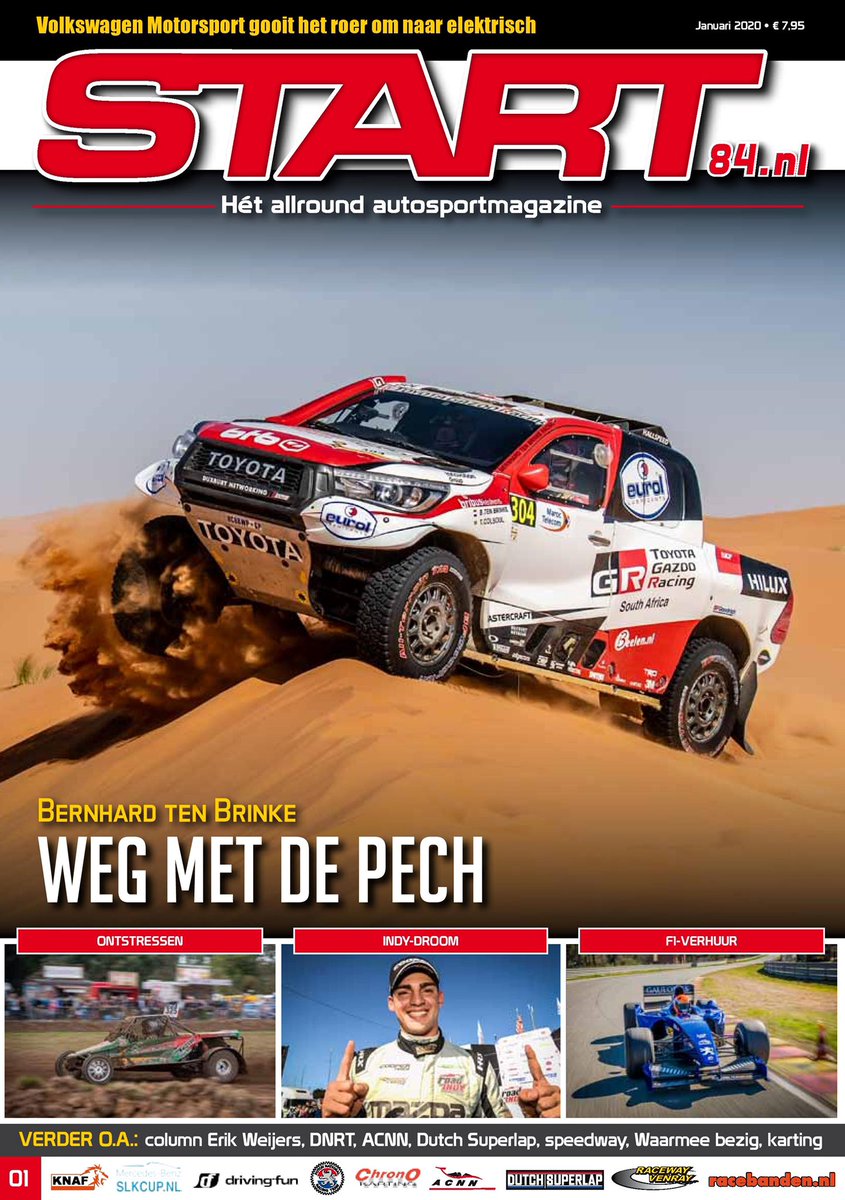 eurol_global's tweet photo. Great #START84 cover of January!π #dakar2020 #toyotagazoo #toyotagazooracing #dakarrally #Dakar #autosport #racing #rally #toyota #hilux #eurol #lubricants https://t.co/ax1vuW3eyp