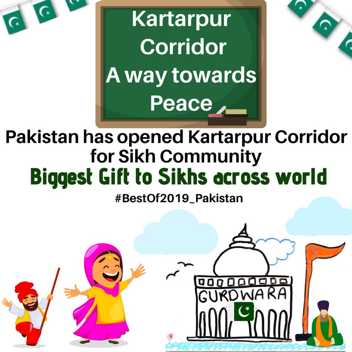 DrZuhaibHassan1's tweet photo. #BestOf2019_Pakistan
Highlights of the year #2019ForPakistan =
#PrimeMinisterImrankhan
#KartarpurCorridor 
#PSL2020 
#27Feb https://t.co/nItTR6GDVW