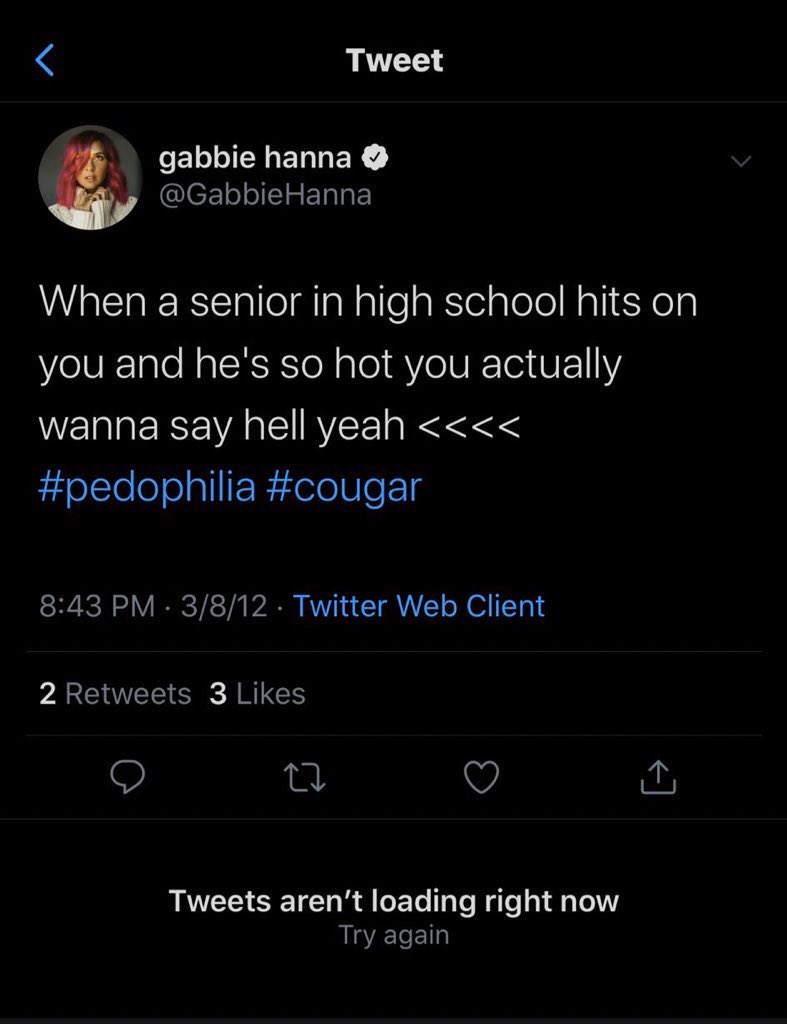 gabbie hanna making jokes about p*dophilia and she stole the jokes too i...