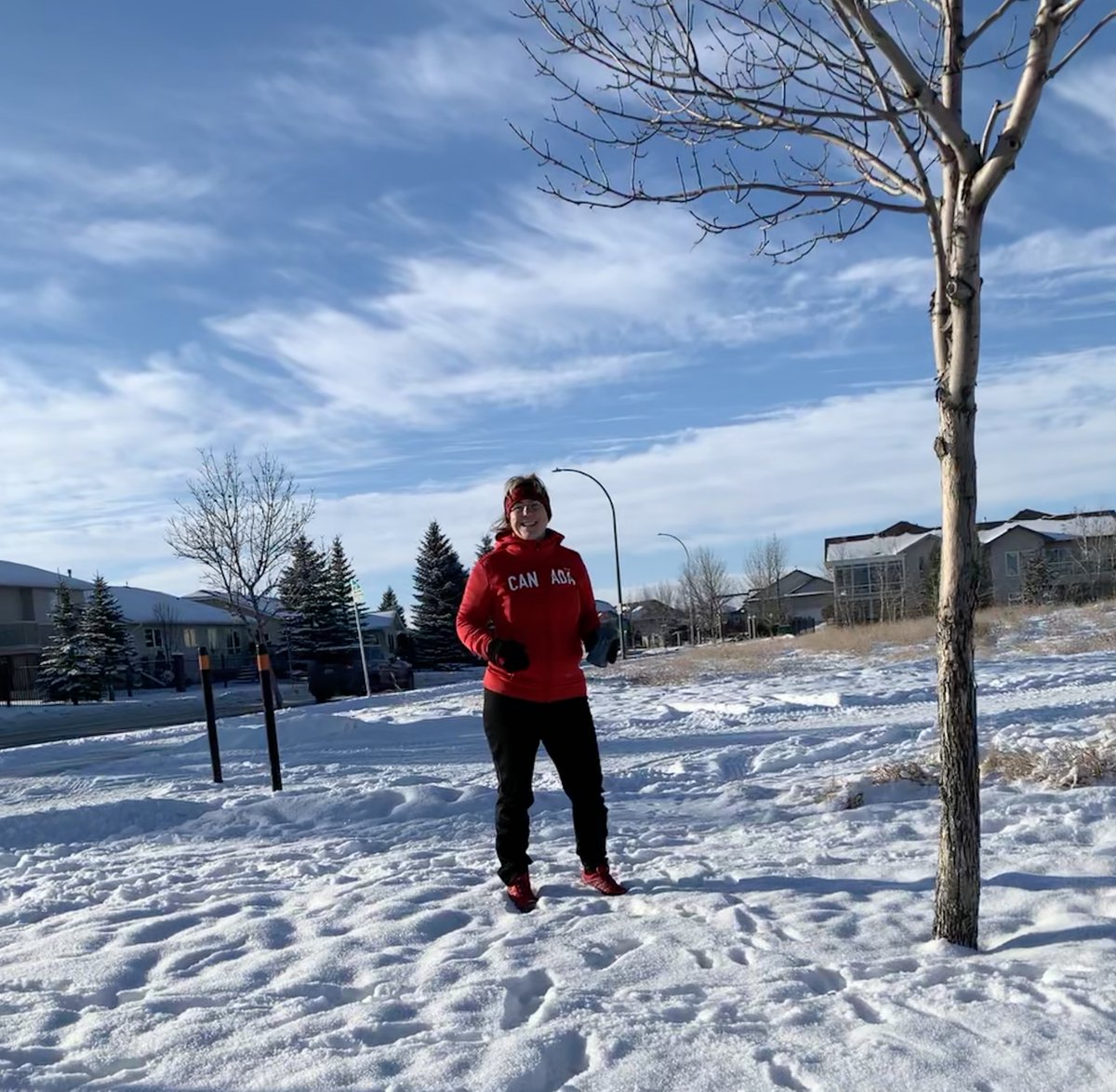 Denise13F's tweet photo. I wear Arc'teryx winter running\hiking pants & this year for xmas my family gifted a winter neck & face guard, compression socks, running coat & weights for nordic hiking. #MondayMotivation #Gratitude #Mindfulness #Winter #snow #wintershuffle #runtherapy #hope https://t.co/f46ojdvLZk