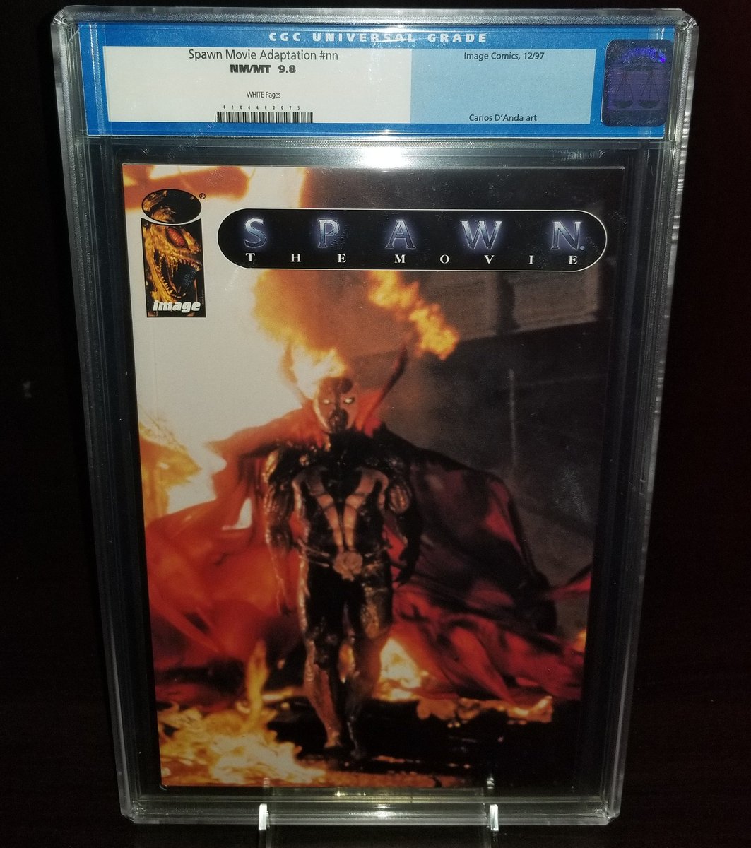 mcfarlane_the's tweet photo. SEXY SPAWN MONDAY!!..
.
Spawn Movie Adaptation #nn CGC 9.8.
.
Carlos D'Anda Art &amp; Pencils.
Mark Dippe &amp; Alan McElroy Story.
Ted Adams Adaptation.
Mark Irwin Inks.
.
Cover photo from the film. Untitled story based on the 1997. https://t.co/tTabWVcoF6
