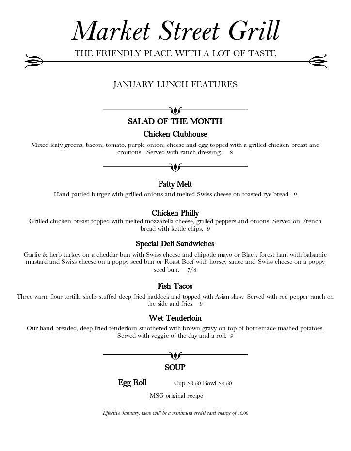 MarketStreetGri's tweet photo. January Lunch Features https://t.co/z4EqJ4Gz2e