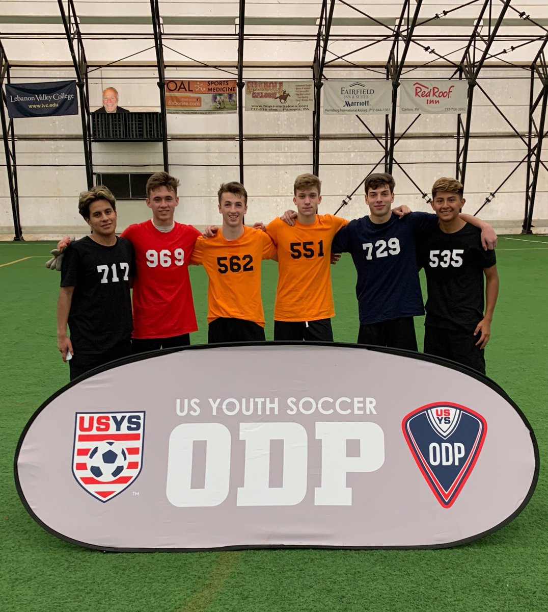 ENYSoccer's tweet photo. Lots of smiles at the @usysodp Regional Training sessions in Hershey, PA๐! Alejandro Baltazar, Colin Raupp, Michael Luongo, Sean Fitzgerald, Trevor Harrison & Erick Inga represented Eastern New York proudly for their 03/02 Age Groups โฝ! #ODPStrong #ENYYSA #ENYStrong https://t.co/SeRgXu78VI