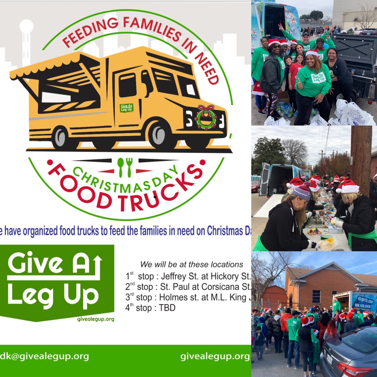 A powerful &amp; epic Christmas Day #GivingALegUP back to our Neighbors in need.  2k people served hot meals, pastries, fruits and beverages by <a href="/d/">d</a>&amp;JSports @JacksChowHound  <a href="/spinsushi/">Spin Sushi</a>  @7Sister The time now then to #GiveALegUp and YOU STILL CAN DO IT! #AustinStreetShelter #TheBridge