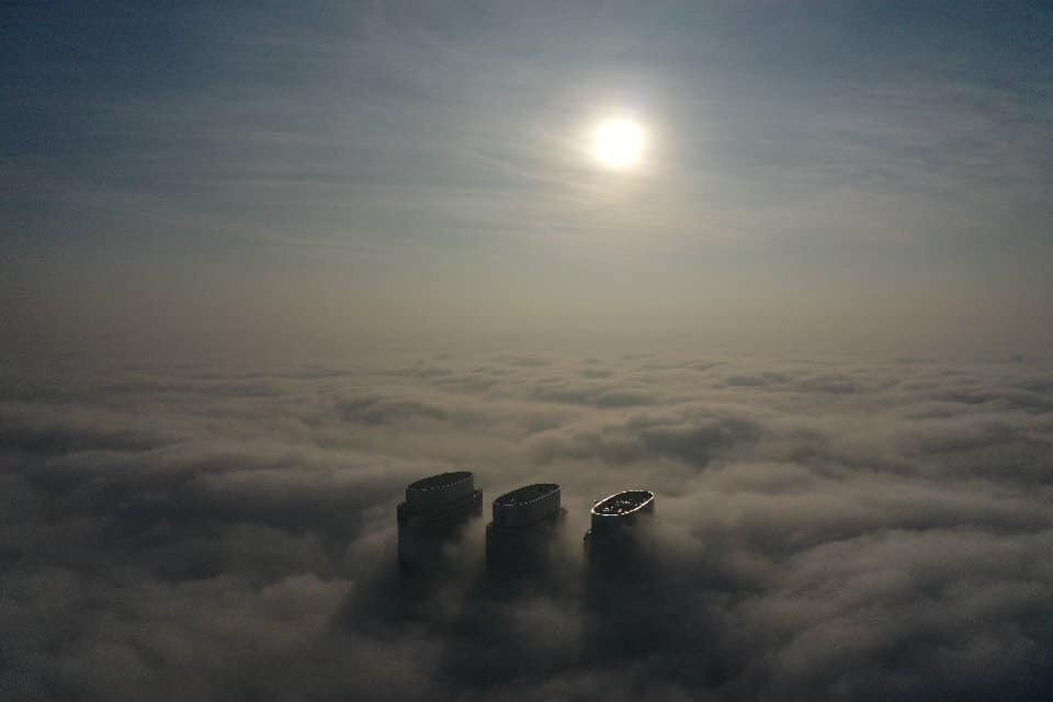 UGH____WHATEVER's tweet photo. Affordable drones are giving us views we only dreamt of capturing. Have seen similar photos of the skylines of other cities, such as #Dubai, but this is the first time seen #Islamabad in such a way. 
#2019ForPakistan https://t.co/wE2h7vH5GC