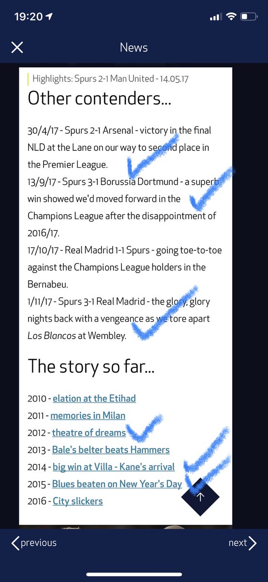 Proud to have been at 6 of the 10 nominated ⁦<a href="/SpursOfficial/">Tottenham Hotspur</a>⁩ games of the Decade...thanks for the memories! Looking forward to making many more in the next decade with this amazing football club. #COYS ⁦<a href="/LeddersKnees/">Paul Barnes</a>⁩ ⁦<a href="/djcullenbuild/">DJ Cullen Building</a>⁩ 💙🤍