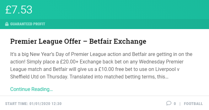 Matched Betting Blog tweet media