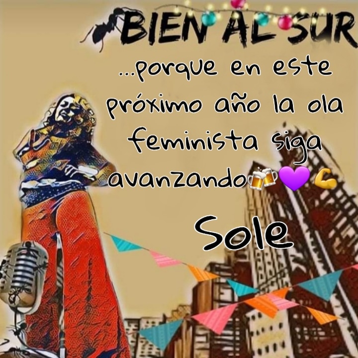 BienalSur5's tweet photo. 🐜🐜🐜💚#BienAlSur
El saludo #Feminista de una de nuestras locutoras más famosas de la radiofonía argentina: Sole 🐜🐜🐜💚
@Lauragomez148 @Betosalinasm @SolSiendo @aalvarez_96 @AgitandoVocesOk @gitanamala22 @Inesrodri77 https://t.co/AmQPwT8LUV