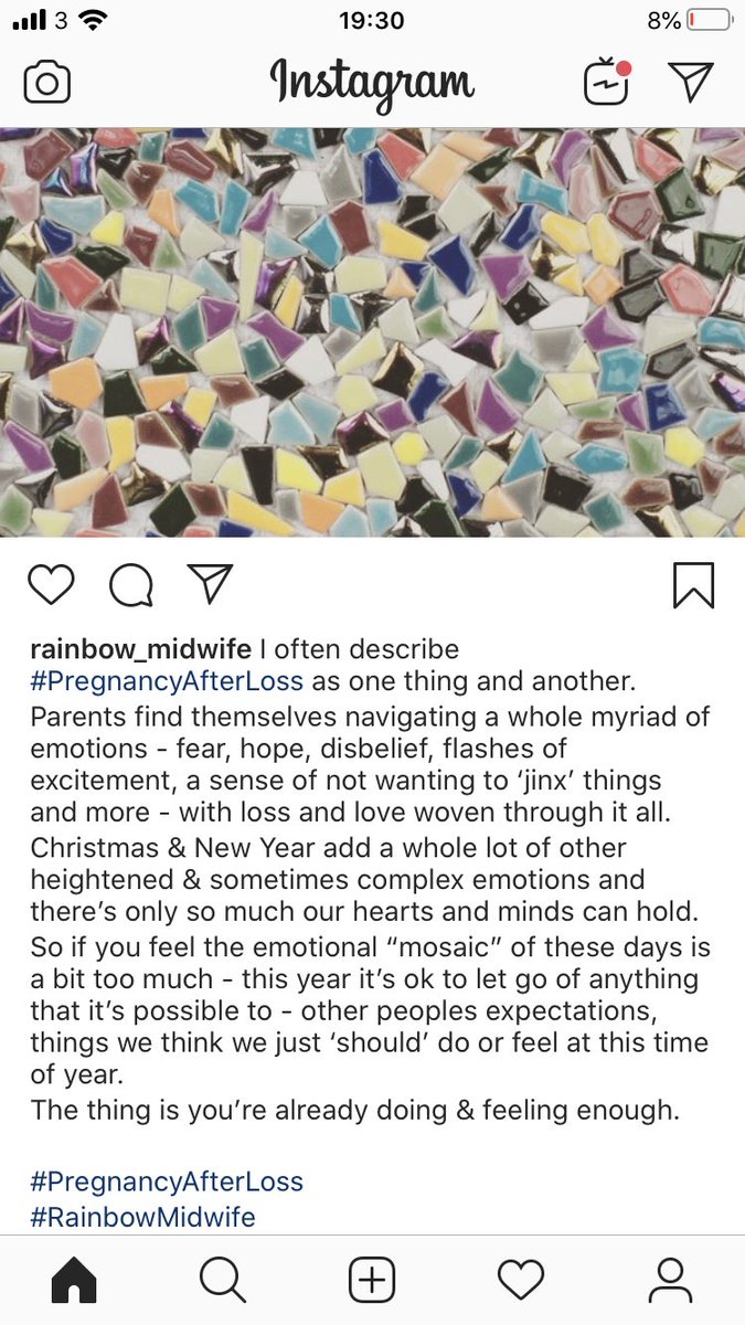 rainbowmidwife's tweet image. Navigating the “mosaic” of emotions of #PregnancyAfterLoss - especially at this time of year.