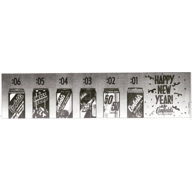 vanishedchicago's tweet photo. Here is a New Year’s Day ad from Canfield’s Soft Drinks. From The Chicago Tribune December 27, 1994. https://t.co/UL9mFcD1Oj