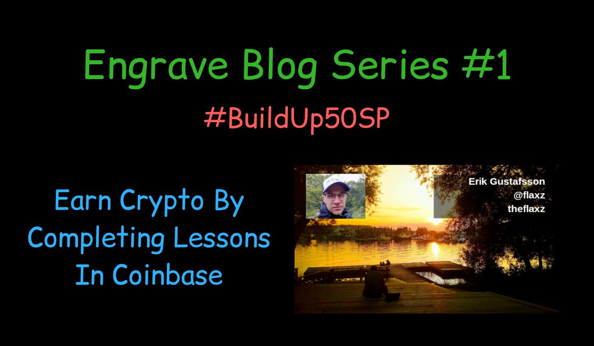 ErikGsn's tweet photo. Engrave Blog Series #1 - #BuildUp50SP - Earn Crypto By Completing Lessons In Coinbase

https://t.co/rqjnaIA4Z7

#engrave #steem #ctptalk #clicktrackprofit #coinbase #crypto https://t.co/RL4TLEtJhr