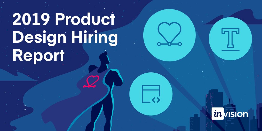 InVisionApp's tweet photo. Looking to hire the best product designers for the New Year? Learn from the first study of its kind on the product design hiring landscape—download the #DesignHiringReport here ⚡  https://t.co/lYIRvZAola https://t.co/hLzdR07NPD