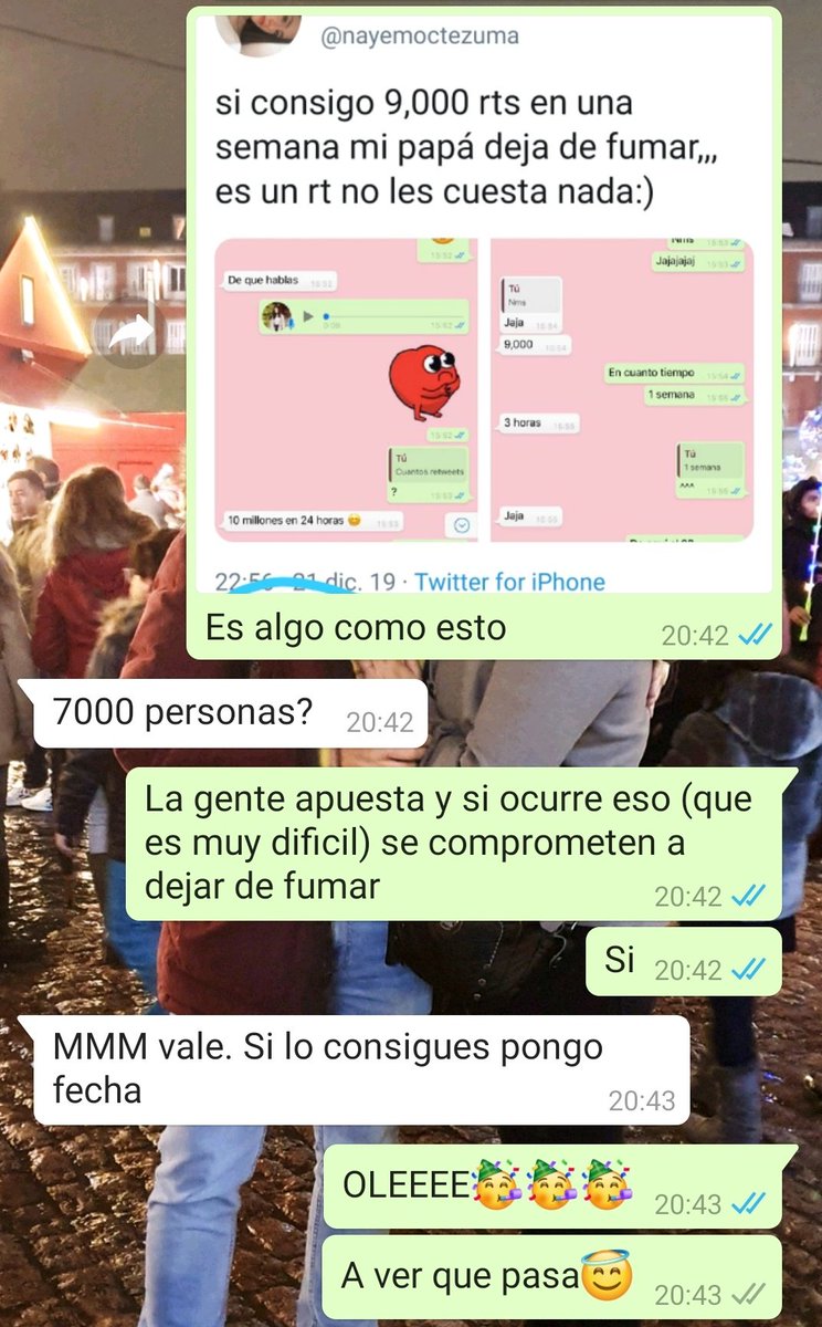 CristinaVme's tweet photo. Rt por favor!!! Si consigo 7.000 rt se compromete a dejar de fumar. Es por una buena causa!!! https://t.co/Df2WrRL7n9