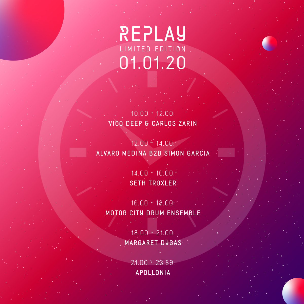 En REPLAY bailamos desde primera hora de la mañana. ¡Contando las horas para vernos las caras! 
🎫 ÚLTIMAS ENTRADAS ANTICIPADAS: replaysunsetparty.entradas.plus