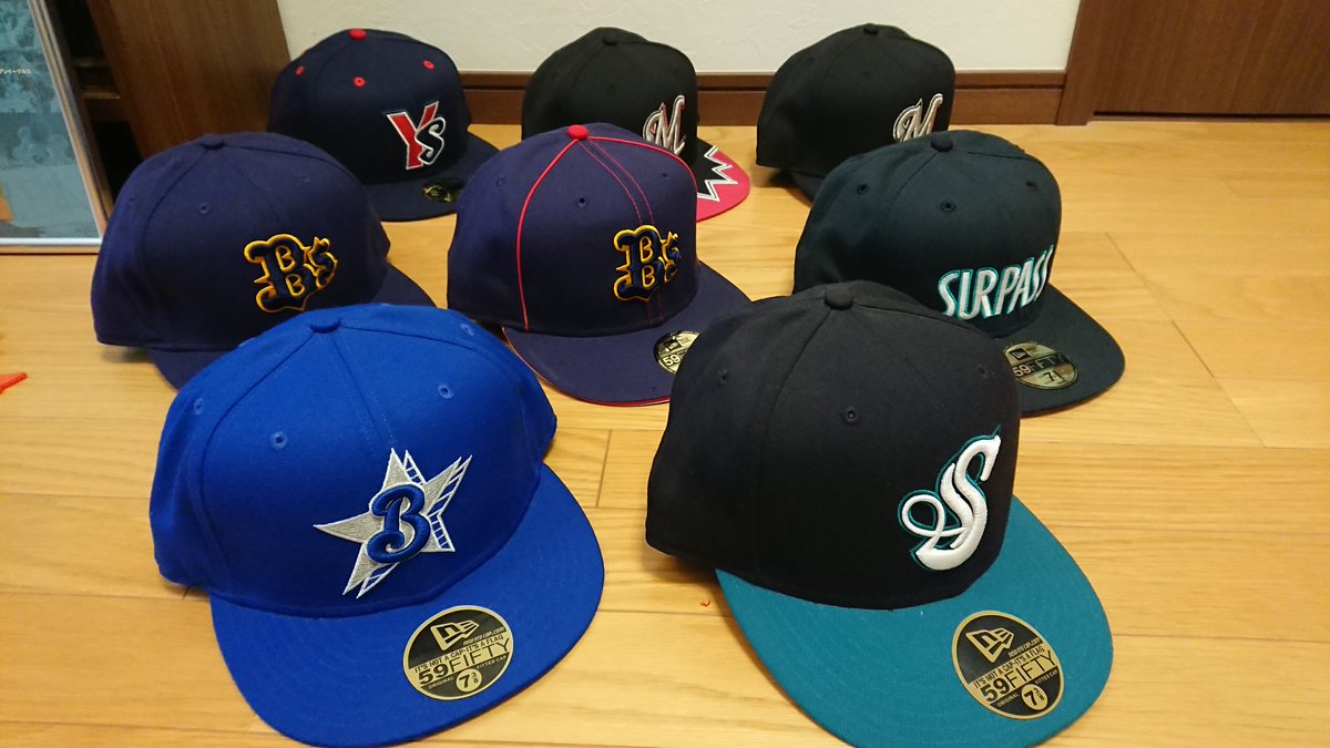 スポーツイラストレーター T Andoh No Twitter ちょっとレアなやつ自慢 Npb で Newera で使用した球団のプロモデルは全部買いましたねー やっぱりシルエットもカッコいいし ファッション的にも被れて日本に新しい文化を作ってくれたけど 多湿な日本にはプロ