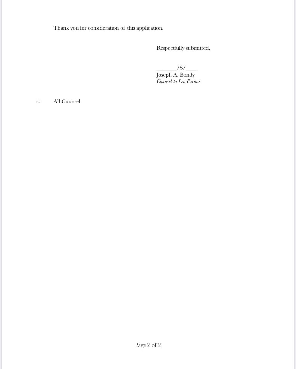 josephabondy's tweet photo. We’ve asked the Court for permission to give the contents of Lev Parnas’s iPhone and other documents—to be produced to the defense by DOJ tomorrow—to the House Permanent Select Committee on Intelligence #HPSCI for use in the impeachment inquiry. #LetLevSpeak #LevRemembers https://t.co/iYNPb0DoGt