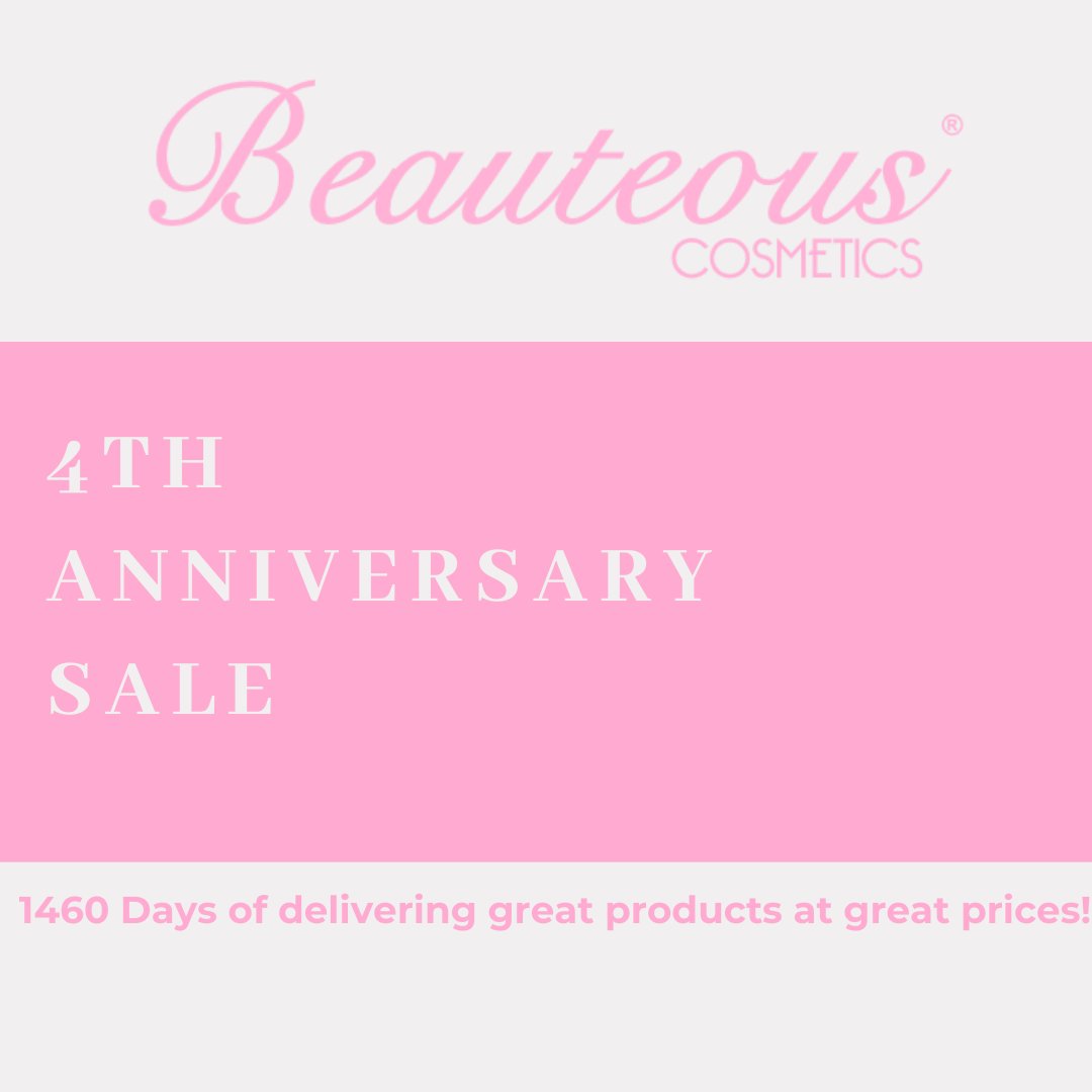 1460 Days of delivering great products at great prices! #beauteous # beauteousaus beauteouscosmetics #mecca #1460 #4yearsstrong #loveyourjob #makeuplover #makeupaddict #makeup #eyeshadow #cosmeticcompany #brand #sale #travelproducts #travel #createit #loreal #eatyourheartout