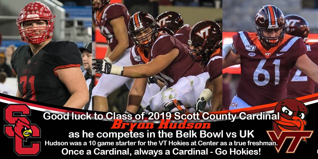 cards_football's tweet photo. No matter what capacity your inter-action with Bryan Hudson has been we have all come away equally impressed by his actions on and off the field of play. Best of luck tomorrow and Go Hokies! #scisking https://t.co/tBwaofs8rZ