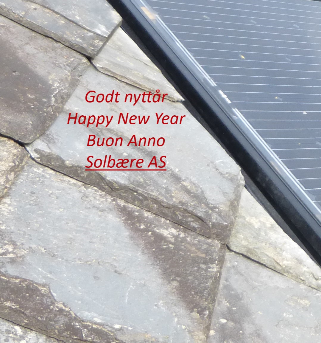 simpetro's tweet image. Takk for det gamle og godt nyttår
Solbære AS - solceller  solbaere.no