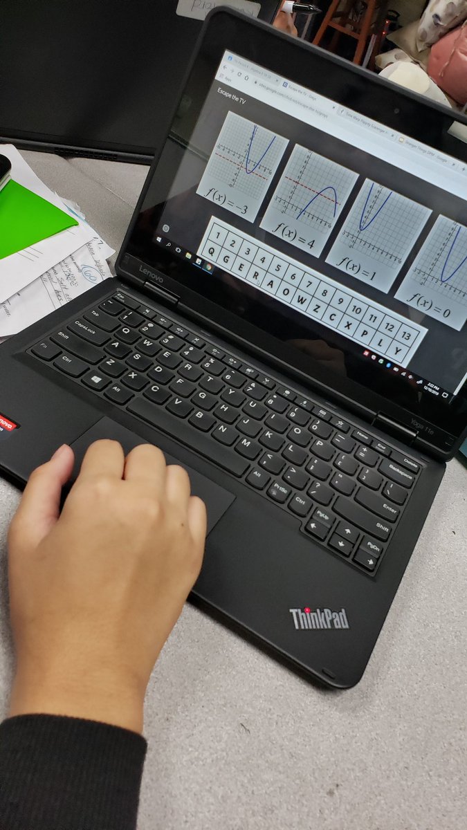 MrsRuthieFord's tweet photo. Flashback to when we did a digital escape room for a semester review. Experimenting can be exciting AND stressful. Lots of changes needed for next year, but at least we had some fun along the way. @CyRanchHS @cyranchmath @cfisdmath @PalkerMath #RuthieFordMath https://t.co/Q8bd8Gg6lc
