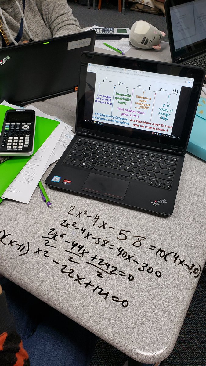 MrsRuthieFord's tweet photo. Flashback to when we did a digital escape room for a semester review. Experimenting can be exciting AND stressful. Lots of changes needed for next year, but at least we had some fun along the way. @CyRanchHS @cyranchmath @cfisdmath @PalkerMath #RuthieFordMath https://t.co/Q8bd8Gg6lc