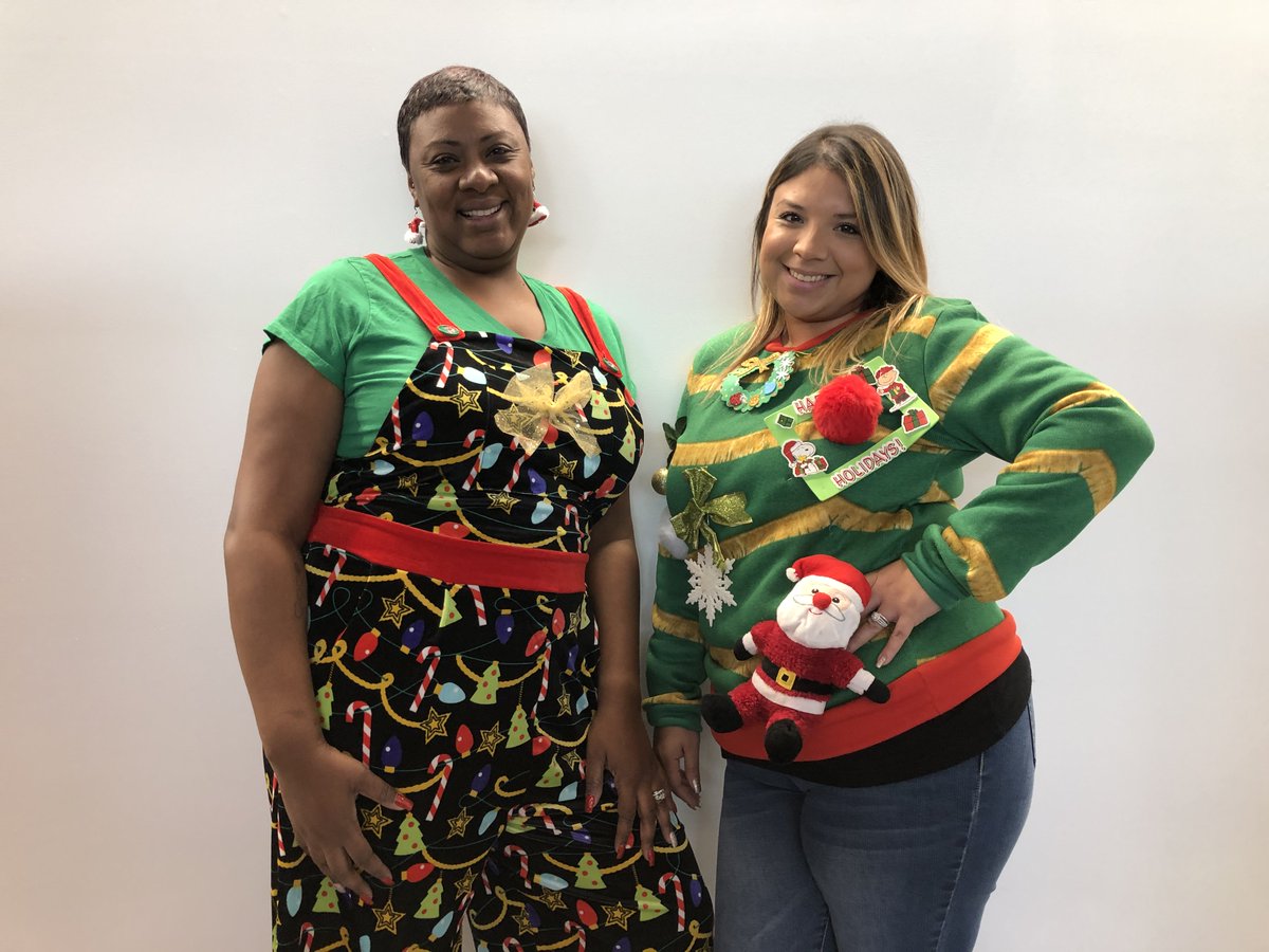 GoldrichKest's tweet photo. It's the Ugly Sweater Contest at GK! #GoldrichKest #GKManagement #PropertyManagement #UglySweater #UglySweaterContest https://t.co/SQuAb0PqYv