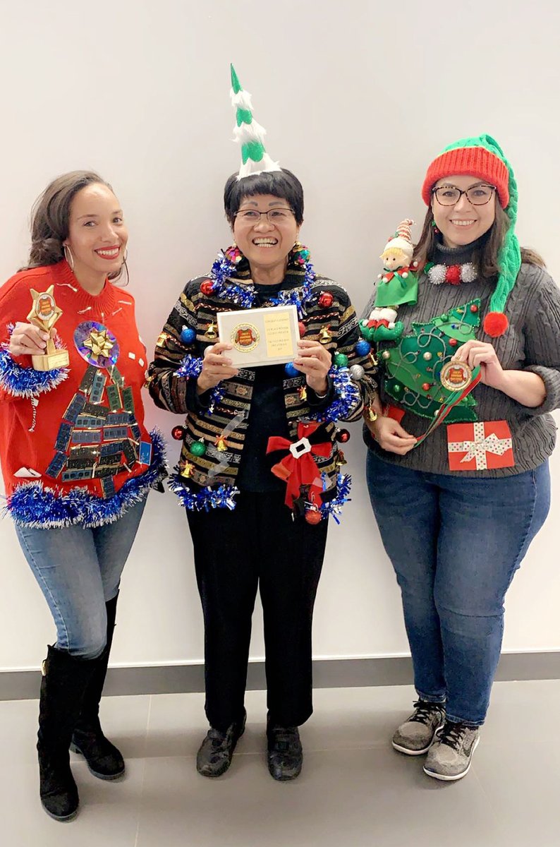 It's the Ugly Sweater Contest at GK! #GoldrichKest #GKManagement #PropertyManagement #UglySweater #UglySweaterContest