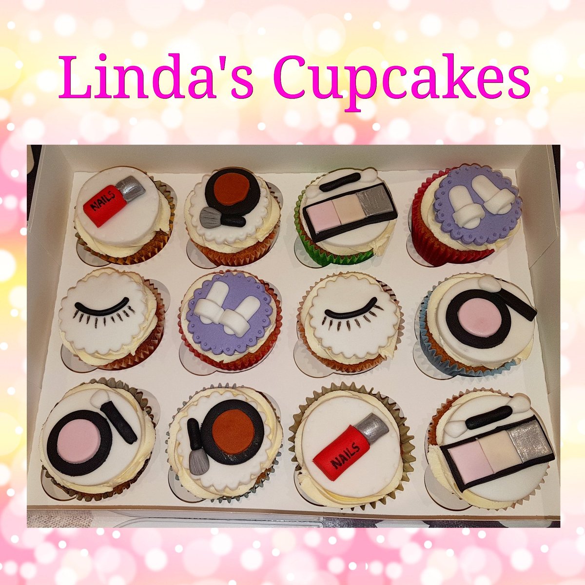 #pamperparty #cupcakes #handmade #handdecorated #homemade #pamper 
Made by me #LindasCupcakes