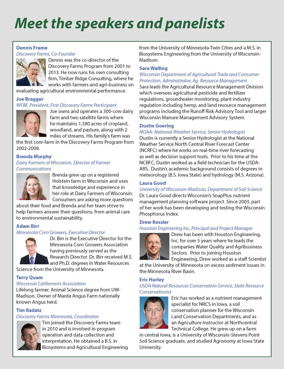 mawrc's tweet photo. The Discovery Farms summit will feature many excellent speakers including farmers and water quality professionals and researchers. @DiscoveryFarms  https://t.co/nRdDT4G3ZW https://t.co/kgc8jhsDyW