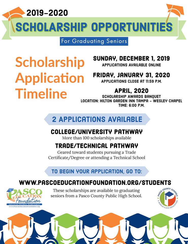 TSIChildren's tweet photo. Hey #TakeStockinChildren Class of 2020 Seniors! Winter Break is a great time to work on your scholarship applications. More than 100 scholarships are available - application deadline is January 31st! https://t.co/YAq5EHEhBo via @TSICpasco #ScholarshipAlert https://t.co/njvUIZKzw8