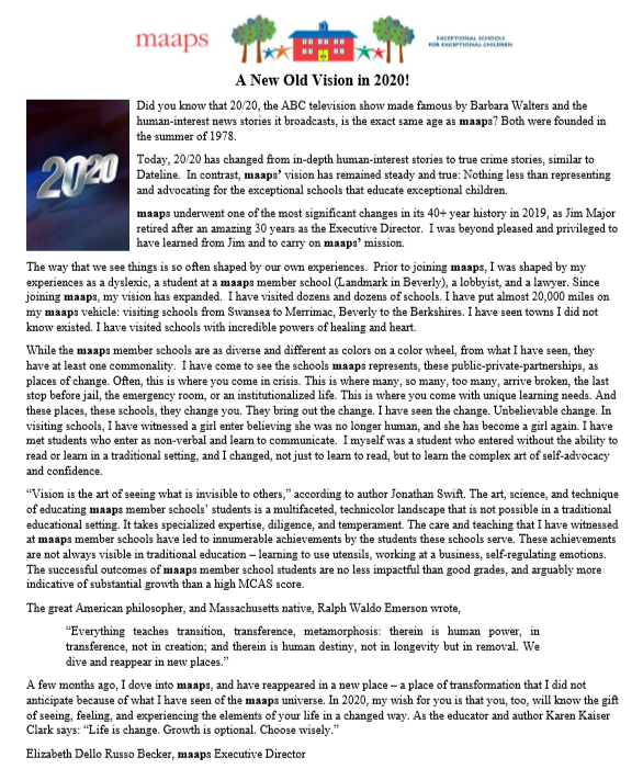 maaps766's tweet photo. Happy New Year from maaps! Take a minute to read some thoughts by maaps Executive Director Elizabeth Becker. #maaps766 https://t.co/Ms51SkQdPf