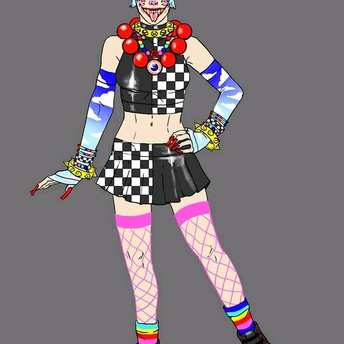 2019-12-30. #rainbowcore. #glitchcore. decora Kei oc i made 4 a friend. 