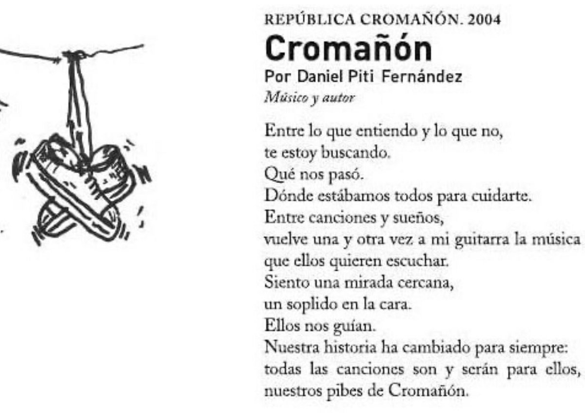 15 Años de Cromañón... Nunca más

📃 Piti Fernandez