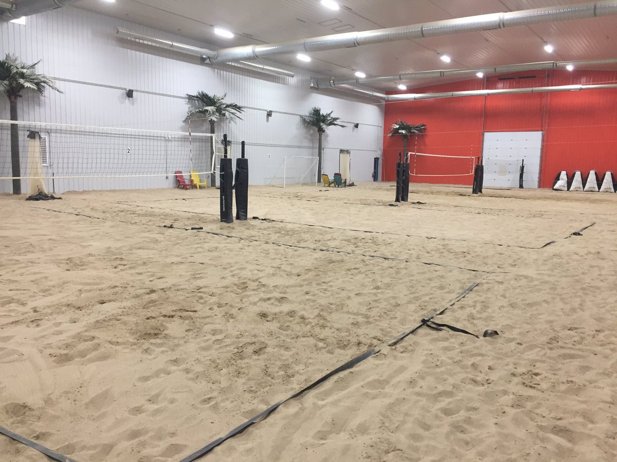 A_Line_Adam's tweet photo. When you spend 5 hours raking, evening out the courts, and picking rocks out of the sand. Can’t wait to ball out on some flat courts! @TheBeachWPG #beachvolleyball https://t.co/D33pRm34GI