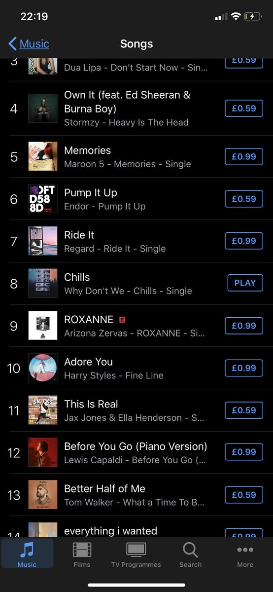 chloe_cherry2's tweet photo. @JonahMarais it says 8th cause it is the uk iTunes chart but still stream chills #ChillsOUTNOW https://t.co/r8mAZtq9J7